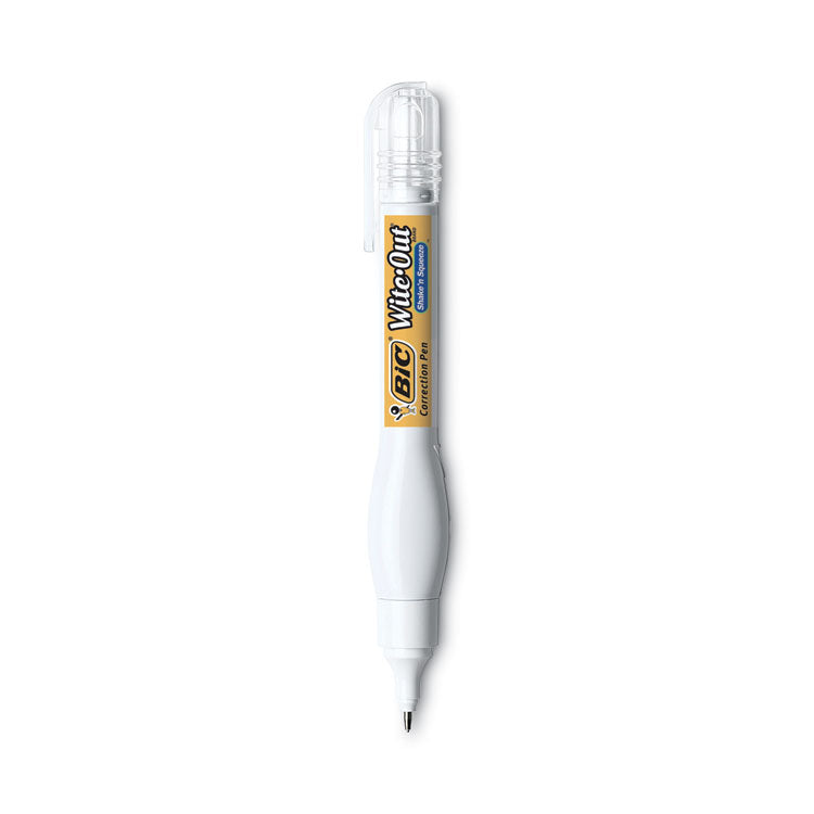 Wite-Out Shake 'n Squeeze Correction Pen, 8 Ml, White, 4/pack