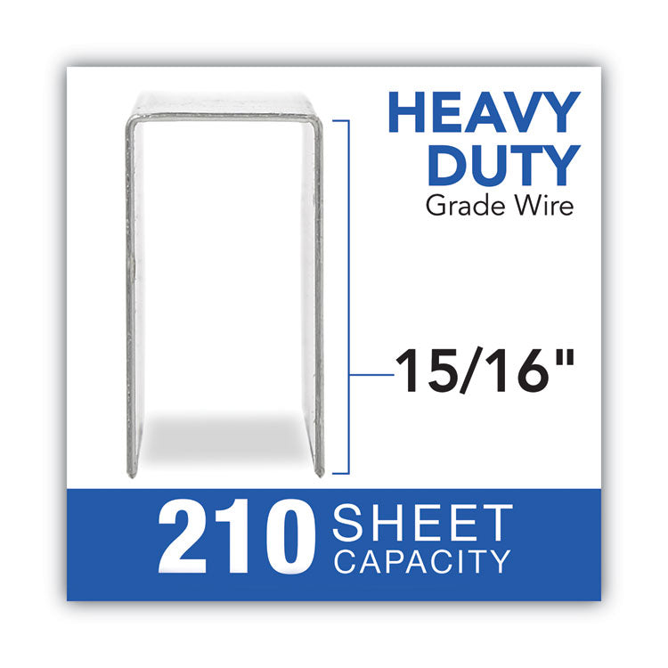 S.f. 13 Heavy-Duty Staples, 0.94" Leg, 0.5" Crown, Steel, 1,000/box