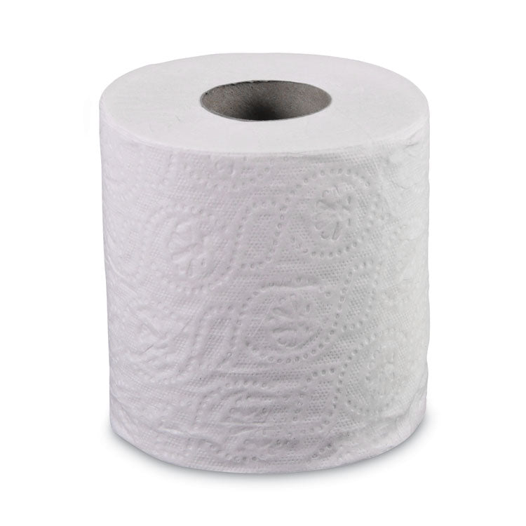 2-Ply Toilet Tissue, Septic Safe, White, 156.25 ft Roll Length, 500 Sheets/Roll, 96 Rolls/Carton