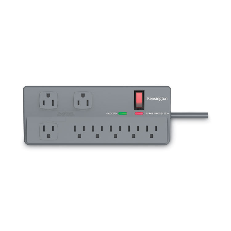 Guardian Premium Surge Protector, 8 AC Outlets, 6 ft Cord, 1,080 J, Gray