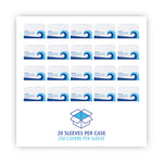 Premium Half-Fold Toilet Seat Covers, 14.17 x 16.73, White, 250/Sleeve, 20 Sleeves/Carton