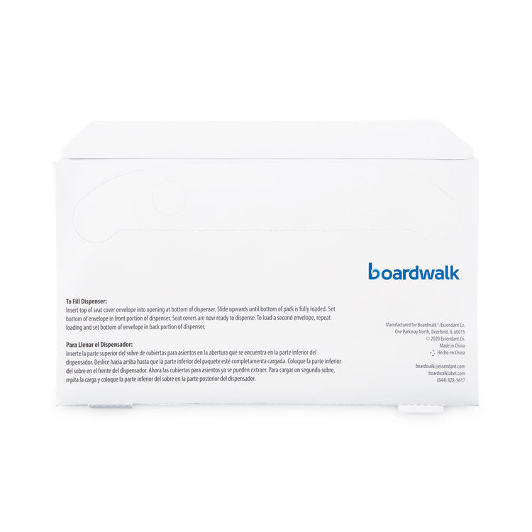 Premium Half-Fold Toilet Seat Covers, 14.17 x 16.73, White, 250/Sleeve, 10 Sleeves/Carton