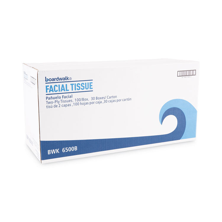 Office Packs Facial Tissue, 2-Ply, White, Flat Box, 100 Sheets/box, 30 Boxes/carton