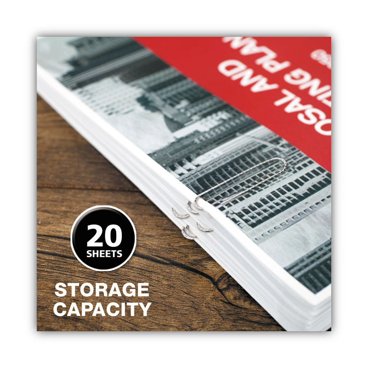 Paper Clips, Jumbo, Nonskid, Silver, 100 Clips/Box, 10 Boxes/Pack