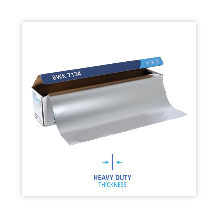 Heavy-Duty Aluminum Foil Roll, 87 Gauge, 18" x 500 ft