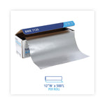 Heavy-Duty Aluminum Foil Roll, 87 Gauge, 12" x 500 ft