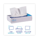Office Packs Facial Tissue, 2-Ply, White, Flat Box, 100 Sheets/box, 30 Boxes/carton