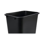 Soft-Sided Wastebasket, 41 Qt, Plastic, Black