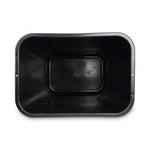 Soft-Sided Wastebasket, 41 Qt, Plastic, Black