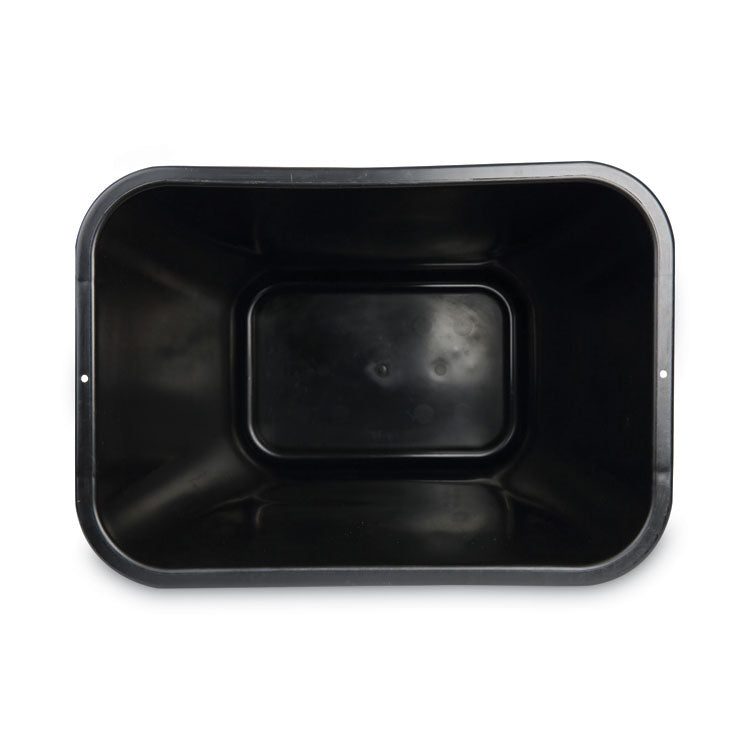 Soft-Sided Wastebasket, 41 Qt, Plastic, Black