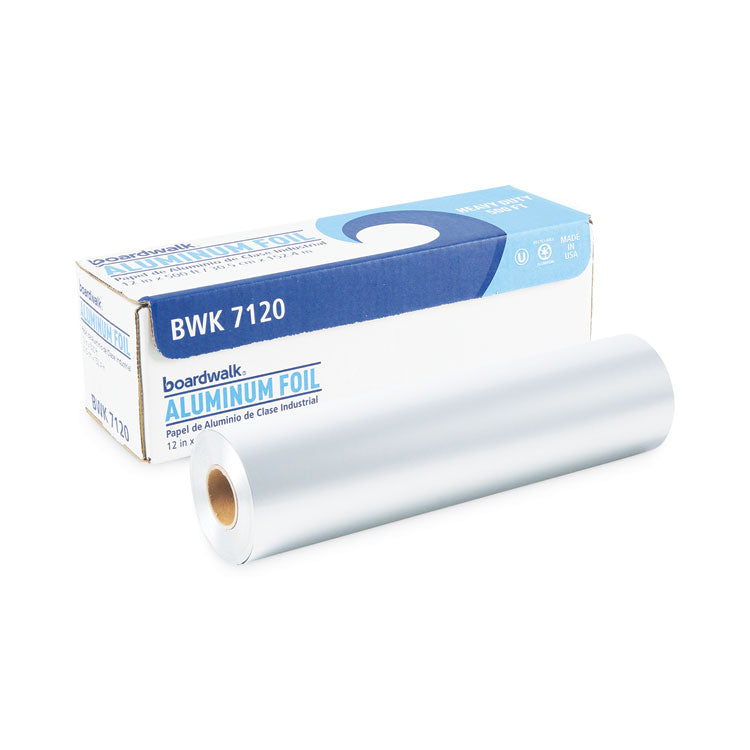 Heavy-Duty Aluminum Foil Roll, 87 Gauge, 12" x 500 ft