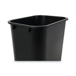 Soft-Sided Wastebasket, 14 Qt, Plastic, Black