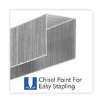 Light Touch Heavy-Duty Staples, 0.63" Leg, 0.5" Crown, Steel, 2,500/box