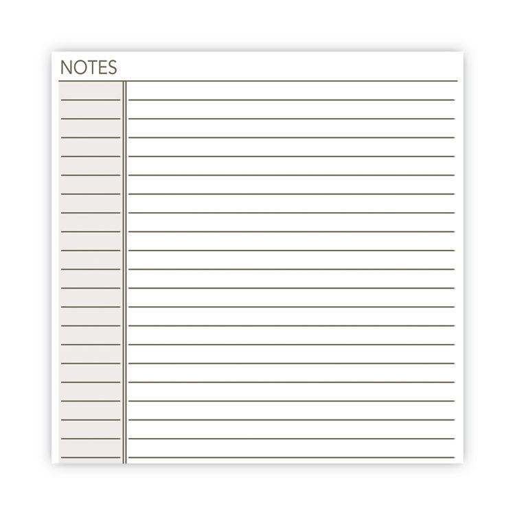 Lined Notes Pages for Planners/Organizers, 8.5 x 5.5, White Sheets, Undated, 30 Sheets