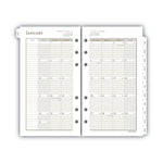 1-Page-Per-Day Planner Refills, 6.75 x 3.75, White Sheets, 12-Month (Jan to Dec): 2025