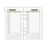 1-Page-Per-Day Planner Refills, 6.75 x 3.75, White Sheets, 12-Month (Jan to Dec): 2025