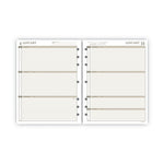 2-Page-Per-Week Planner Refills, 8.5 x 5.5, White Sheets, 12-Month (Jan to Dec): 2025