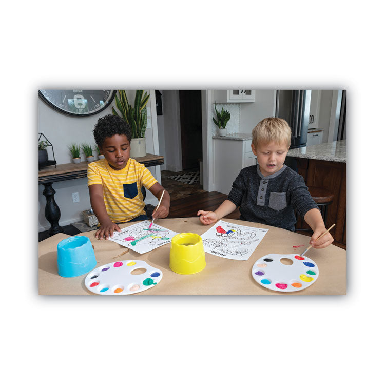 Washable Paint, 12 Assorted Colors, 16 Oz Dispenser-Cap Bottle, 12/pack