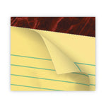 Gold Fibre Quality Writing Pads, Narrow Rule, 50 Canary-Yellow 8.5 X 11.75 Sheets, Dozen