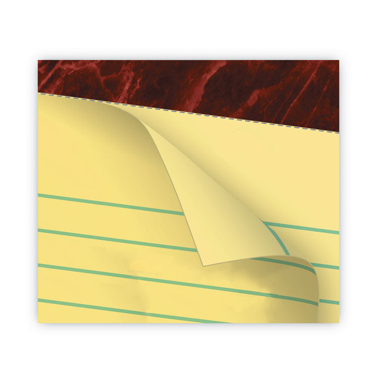 Gold Fibre Quality Writing Pads, Narrow Rule, 50 Canary-Yellow 8.5 X 11.75 Sheets, Dozen