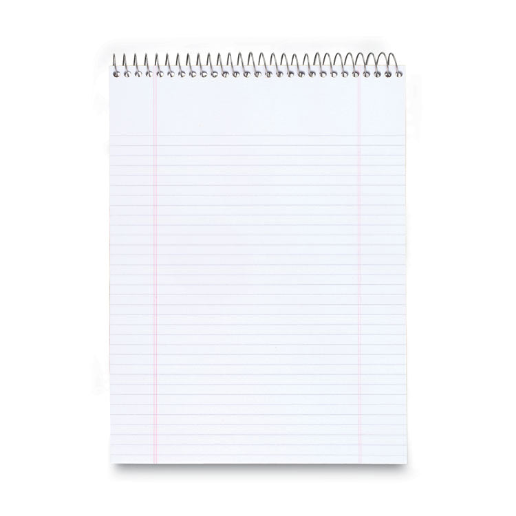 Stiff-Back Wire Bound Notepad, Medium/college Rule, Navy Cover, 70 White 8.5 X 11.5 Sheets