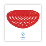 Deodorizing Urinal Screen, Cherry Scent, Red, Dozen