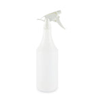 Embossed Plastic Spray Bottle, 32 oz, Clear, 24/Carton