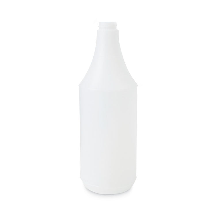 Embossed Plastic Spray Bottle, 32 oz, Clear, 24/Carton