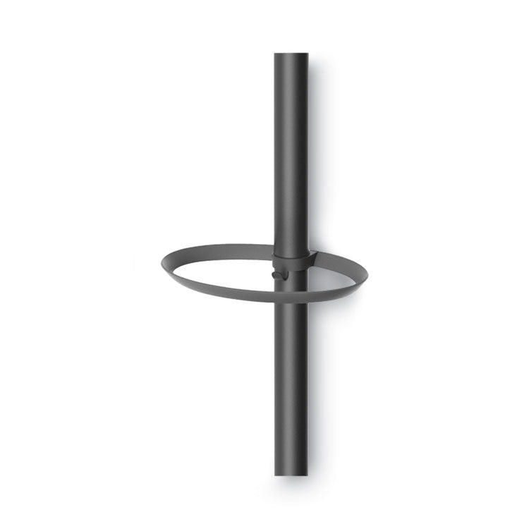 Festival Coat Stand with Umbrella Holder, Five Knobs, 14w x 14d x 73.67h, Black