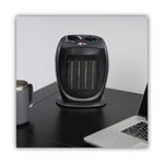 Ceramic Heater, 1,500 W, 7.12 x 5.87 x 8.75, Black