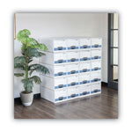 Stor/drawer Steel Plus Extra Space-Savings Storage Drawers, 10.5" X 25.25" X 5.25", White/blue, 12/carton