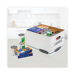 Stor/file Basic-Duty Storage Boxes, Letter/legal Files, 12.5" X 16.25" X 10.5", Kraft/green, 12/carton