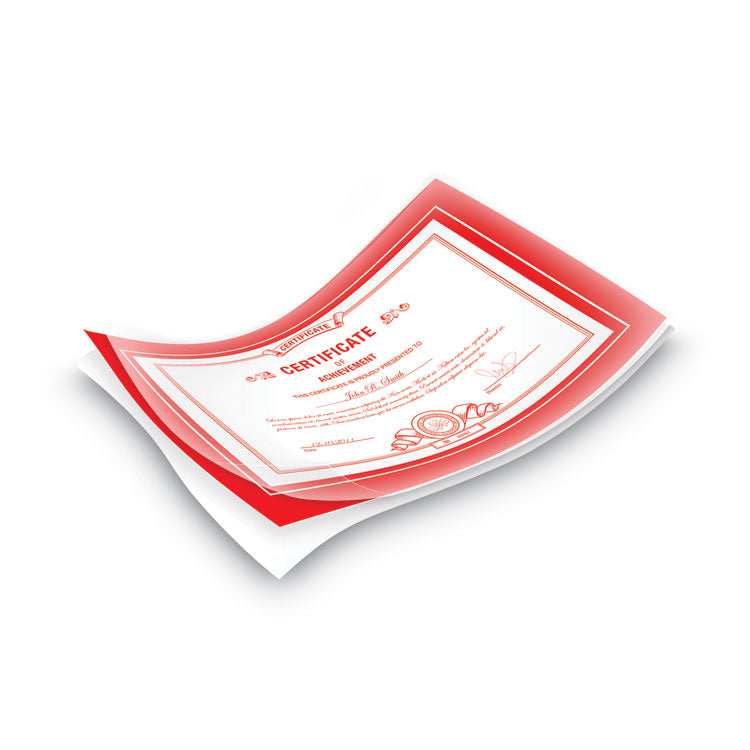 Imagelast Laminating Pouches With Uv Protection, 5 Mil, 9" X 11.5", Gloss Clear, 60/pack