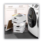 Stor/file Basic-Duty Storage Boxes, Letter/legal Files, 12.5" X 16.25" X 10.5", Kraft/green, 12/carton