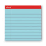 Colored Perforated Ruled Writing Pads, Wide/legal Rule, 50 Blue 8.5 X 11 Sheets, Dozen