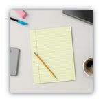 Glue Top Pads, Narrow Rule, 50 Canary-Yellow 8.5 X 11 Sheets, Dozen