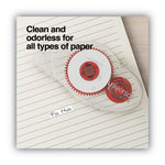 Double-sided Adhesive Tape Roller, 0.31" x 32.8 ft, Dries Clear, 2/Pack