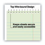 Steno Pads, Gregg Rule, Red Cover, 80 Green-Tint 6 X 9 Sheets