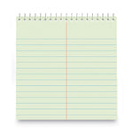 Steno Pads, Gregg Rule, Red Cover, 80 Green-Tint 6 X 9 Sheets