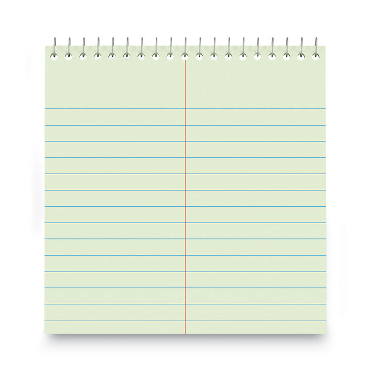 Steno Pads, Gregg Rule, Red Cover, 80 Green-Tint 6 X 9 Sheets