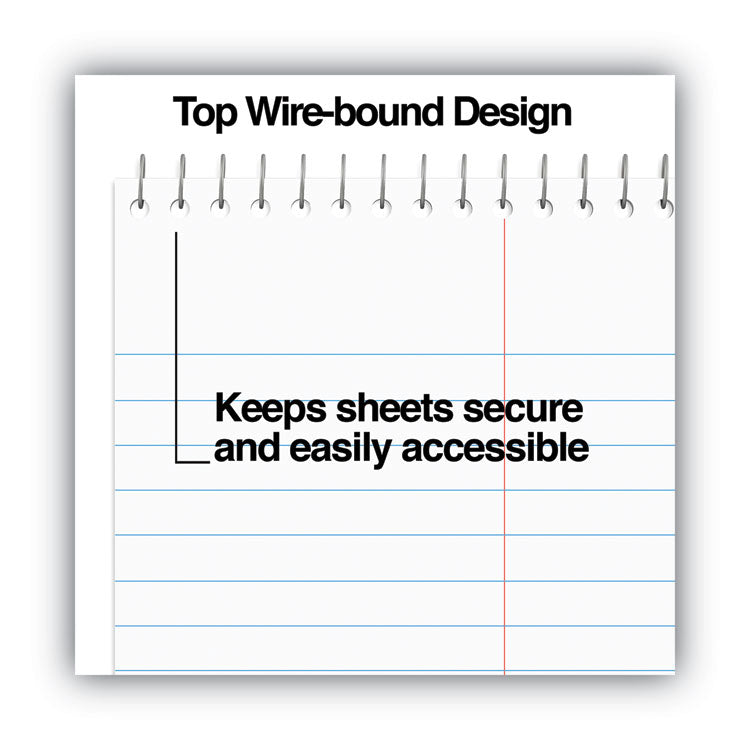 Steno Pads, Gregg Rule, Red Cover, 80 White 6 X 9 Sheets