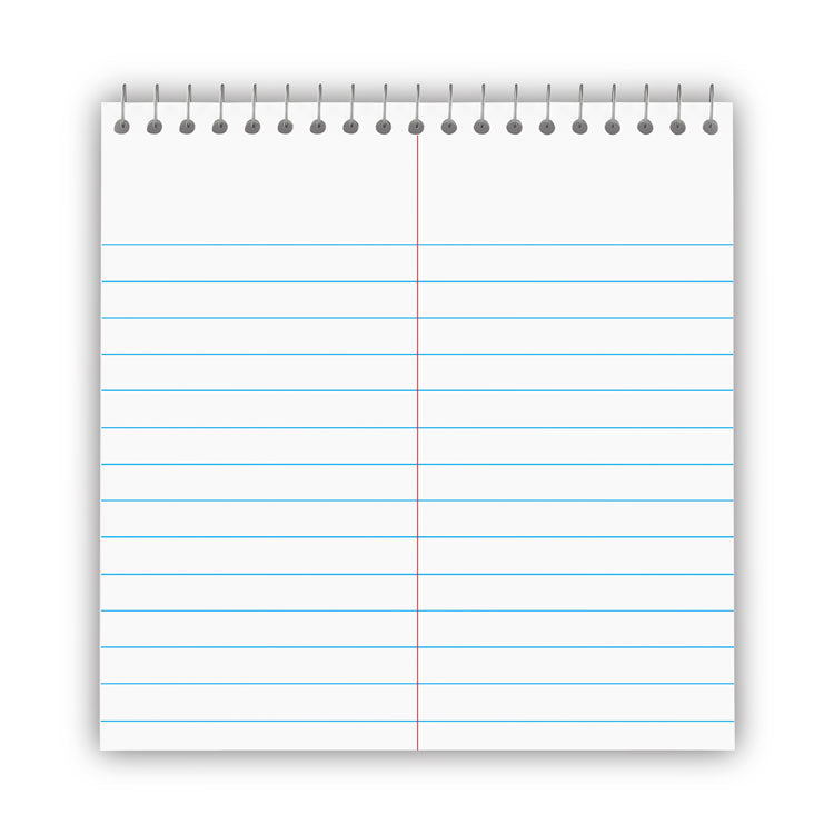 Steno Pads, Gregg Rule, Red Cover, 80 White 6 X 9 Sheets, 6/pack