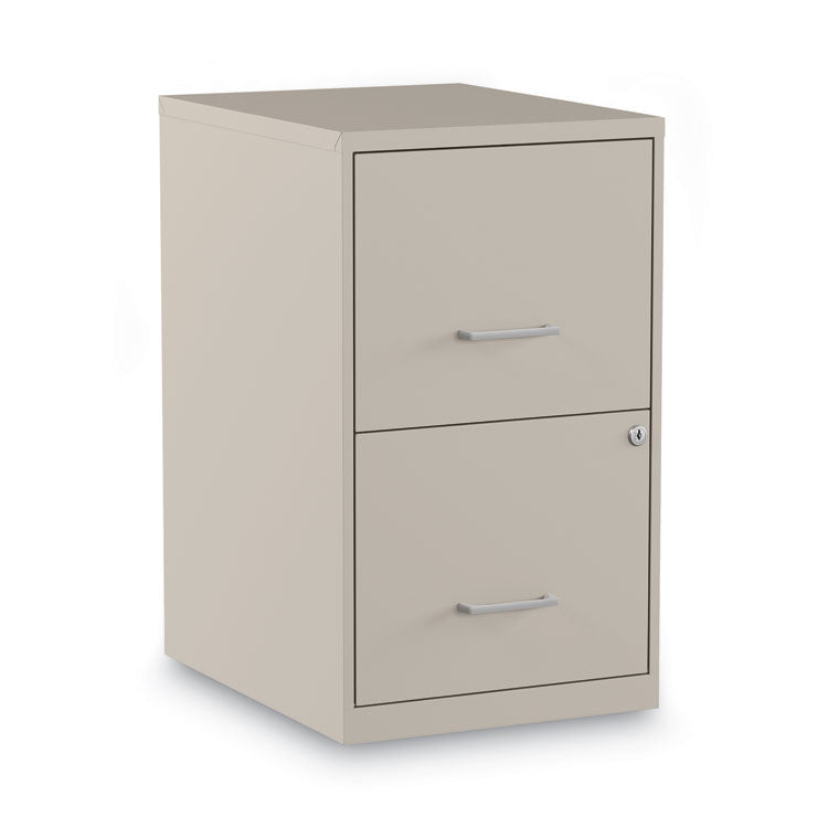 Soho Vertical File Cabinet, 2 Drawers: File/file, Letter, Putty, 14" X 18" X 24.1"