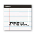 Premium Ruled Writing Pads With Heavy-Duty Back, Wide/legal Rule, Black Headband, 50 White 8.5 X 11 Sheets, 12/pack