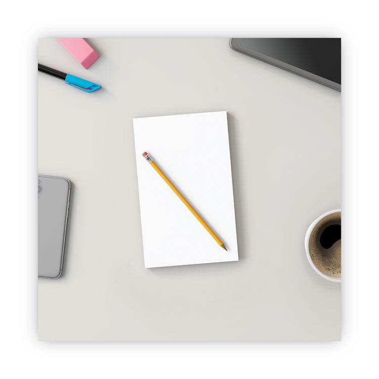 Scratch Pads, Unruled, 5 x 8, White, 100 Sheets, 12/Pack