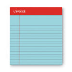 Colored Perforated Ruled Writing Pads, Narrow Rule, 50 Blue 5 X 8 Sheets, Dozen