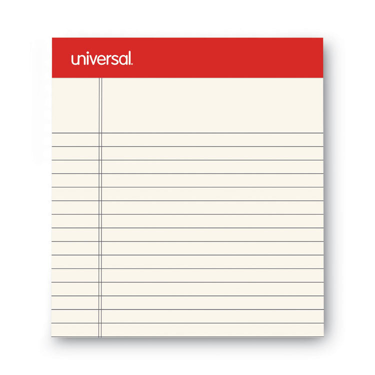Colored Perforated Ruled Writing Pads, Narrow Rule, 50 Ivory 5 X 8 Sheets, Dozen