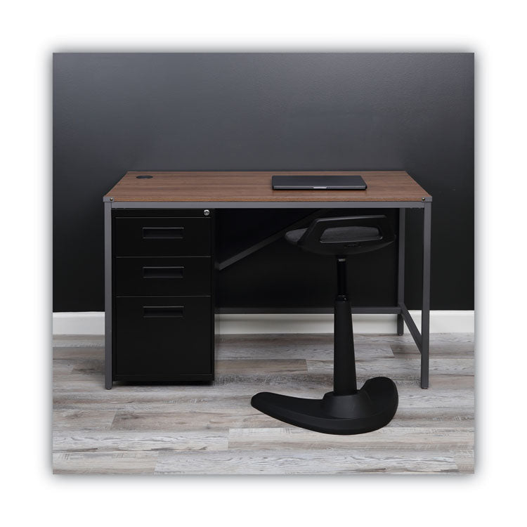 File Pedestal, Left Or Right, 3-Drawers: Box/box/file, Legal/letter, Black, 14.96" X 19.29" X 27.75"