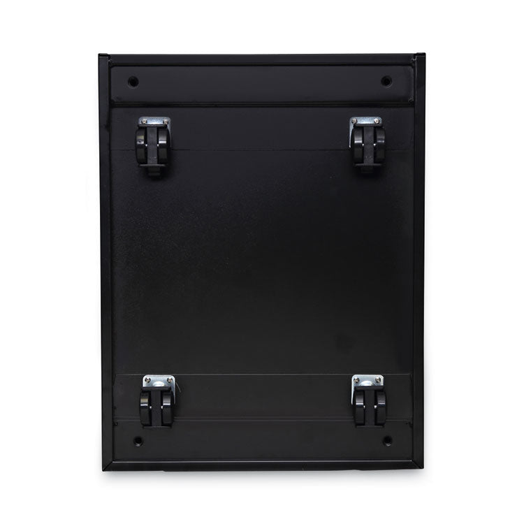 File Pedestal, Left Or Right, 3-Drawers: Box/box/file, Legal/letter, Black, 14.96" X 19.29" X 27.75"