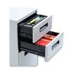File Pedestal, Left Or Right, 3-Drawers: Box/box/file, Legal/letter, Light Gray, 14.96" X 19.29" X 27.75"